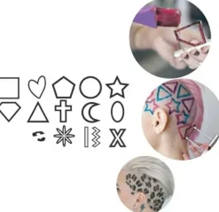 Stempel für kreatives Haarfärben