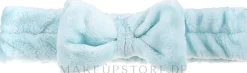 Stirnband mit Schleife blau