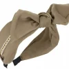 Stirnband-Haarreifen mit Perlen, khaki, O456K
