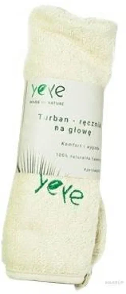 Turban-Handtuch aus Baumwolle zum Trocknen der Haare Gewicht 350 g naturfarben
