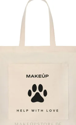 Umweltfreundliche Tasche mit Taschen, beige Help With Love
