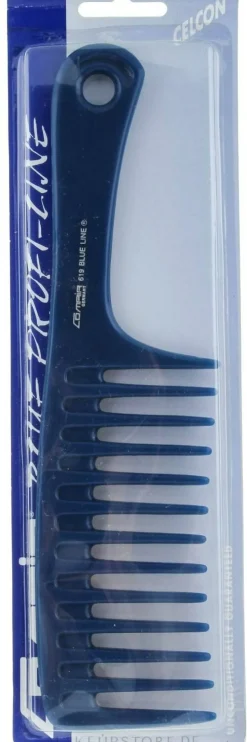 Weit gezahnter Haarkamm №619 Blue Profi Line 25 cm
