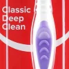 Zahnbürste hart Classic Deep Clean lila-weiß