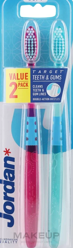 Zahnbürste weich Target Teeth & Gums violett, grün 2 St.