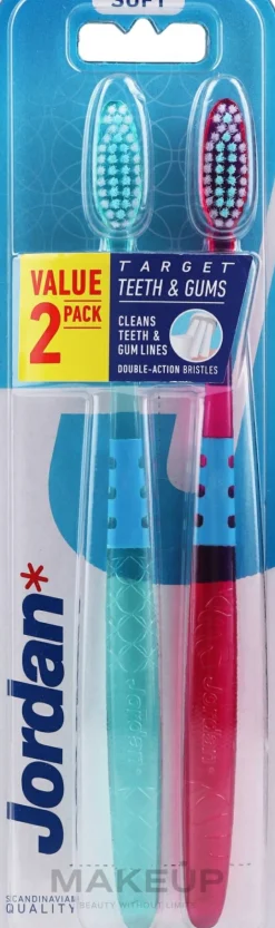 Zahnbürste weich Target Teeth & Gums violett, grün 2 St.