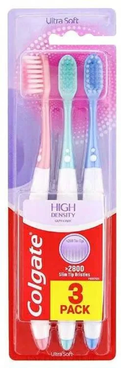 Zahnpflegeset extra weich rosa + türkis + blau 3 St.