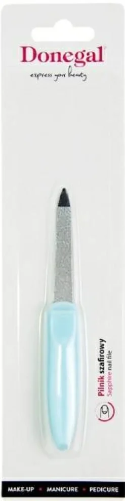 Zweiseitige Saphirnagelfeile, 12,5 cm, 2082, blau