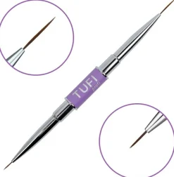 Zweiseitiger Liner-Pinsel für Maniküre 7mm/15mm